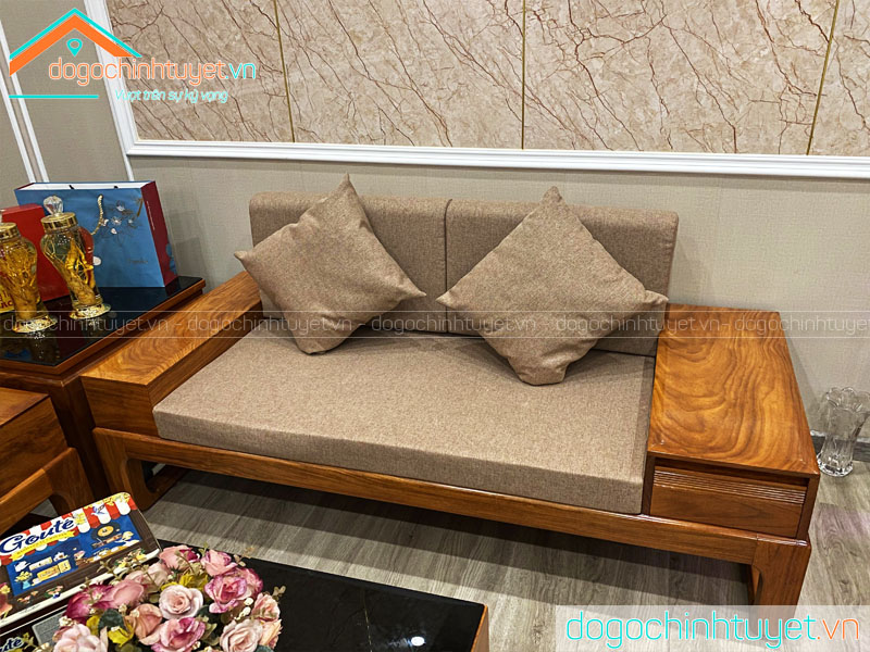 Ghế Sofa Thái Bình gỗ Gõ